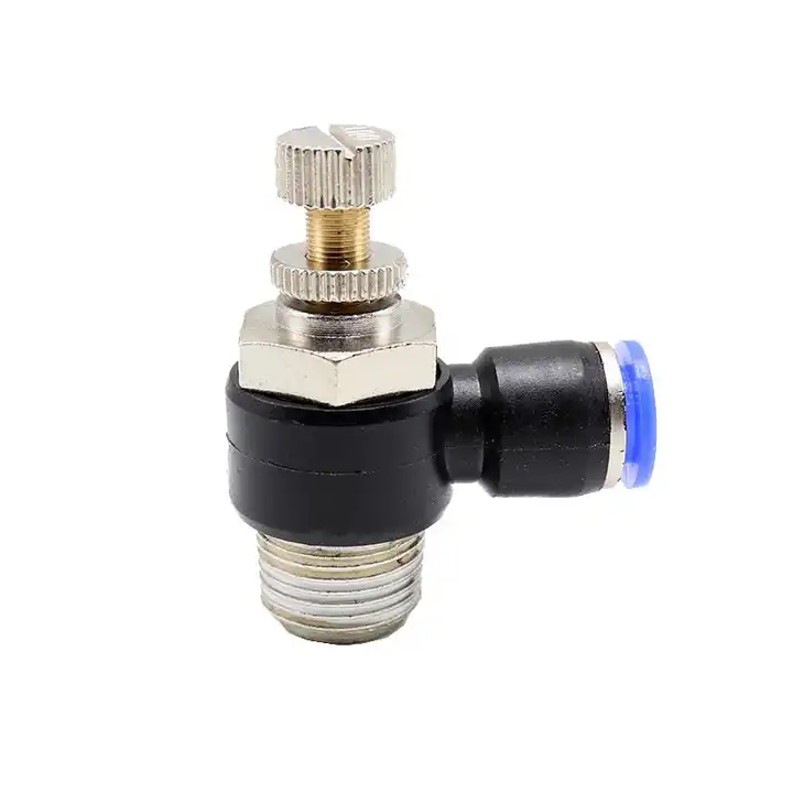 SL Type Pneumatic Quick Connector Regulating Valve One-Way Fitting Adjustable Throttle Valve Air Pipe Joint Fittings