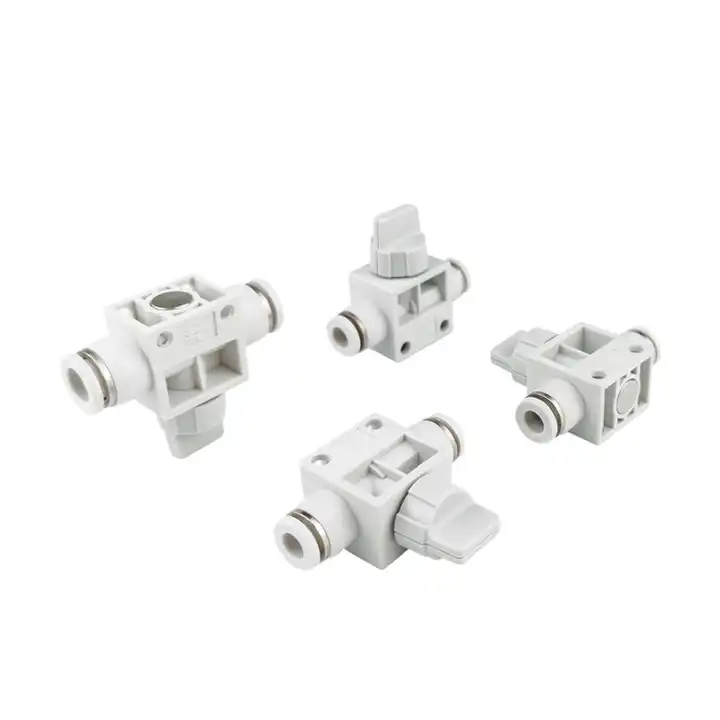 Quick White Pneumatic Connector HVFF 4/6/8/10/12 Hand Valve Air Hose Fittings