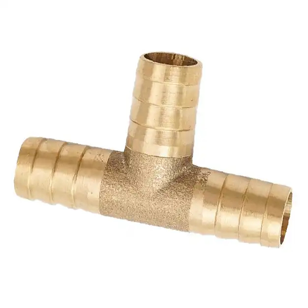 T Type Pagoda Water Tube Fittings Brass Connector Brass Barb Pipe Fitting