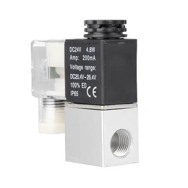 2V Series Direct Acting Normal Solenoid Valve Mini Pneumatic Control Valve