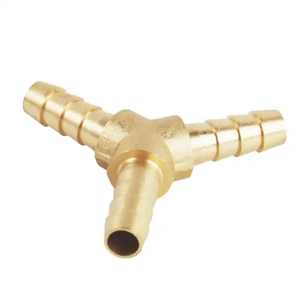 Pagoda Y Type Fittings Brass Pipe Fittings Hose Barb 3 Way Connector For Hose Copper Pagoda Water Tube Fittings