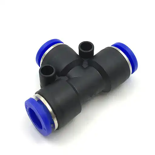 PEG Type Push In Fittings Union Tee Reducer Pneumatic Fittings
