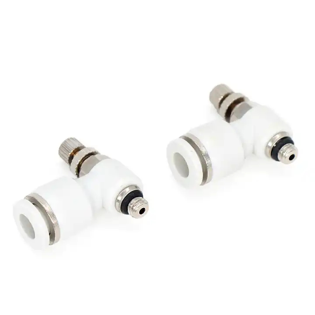 SL SC Plastic Tube Air Pipe Fitting One Touch Quick Pneumatic Fitting Flow Control Throttle Speed Control Valves