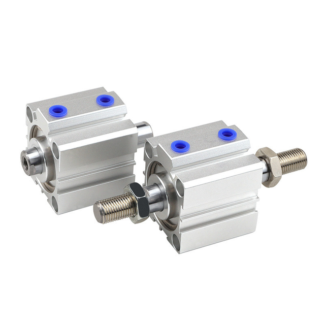  SDAD Series Thin Type Pneumatic Cylinder Double Acting Compact Cylinder Double Thread Pneumatic Air Cylinder