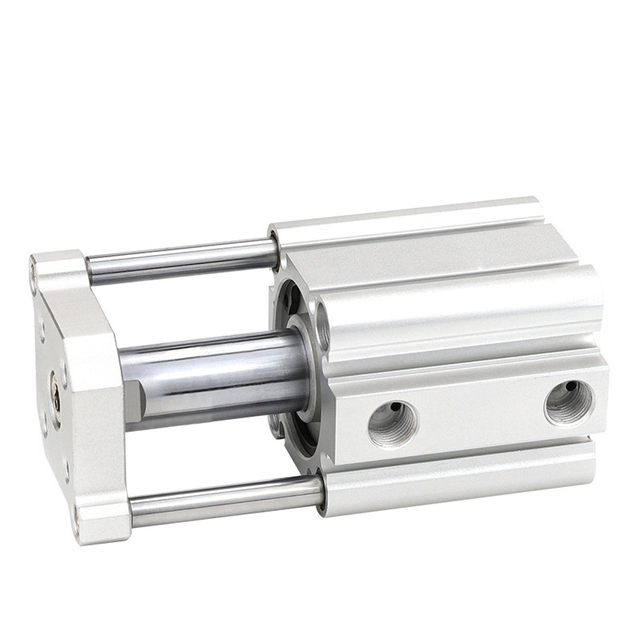 Thin Type Cylinder CQMB Bore 25 CDQMB Compact Pneumatic Cylinders with Guide Rod Three Rods