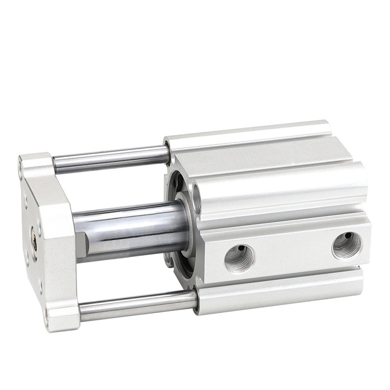 Thin Type Cylinder CQMB Bore 25 CDQMB Compact Pneumatic Cylinders with Guide Rod Three Rods