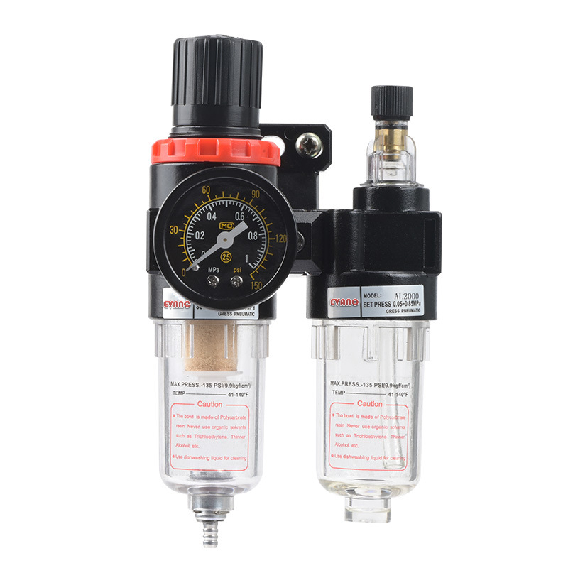 AFC Airtac Type Combination Air Source Treatment Units Air Filter Oil Lubricator Pressure Regulator