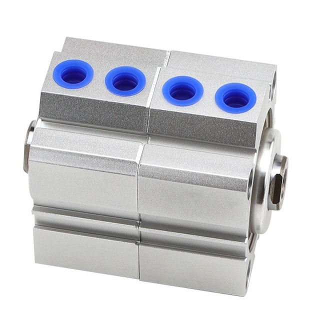 SDAW Dual Head Synchronous Step Air Cylinder Bore 32/25 Stroke 5/10/15/20/25/30/40/50 Thin Pneumatic Cylinder