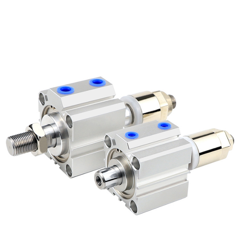 SDAJ Series Thin Type Pneumatic Cylinder Adjustable Stroke Compact Cylinder Pneumatic Air Cylinder