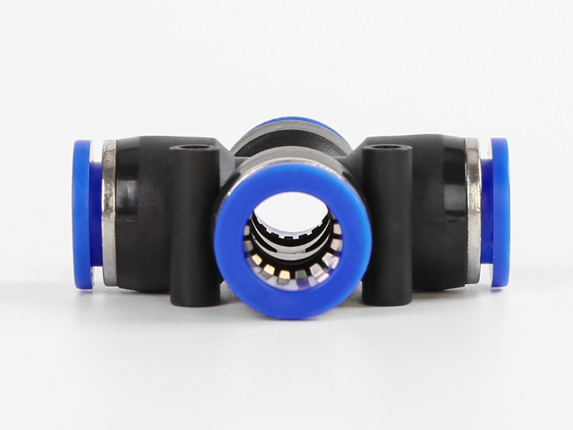 PZA 4 Way Cross Air Hose Pipe Quick Connector Push In Quick Fittings Plastic Pneumatic Connector
