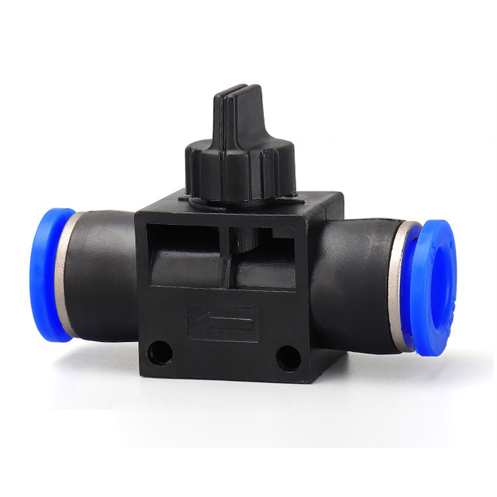 HVFF Types Stop Fitting 8MM Pneumatic Shut Off Manual Hand Valves Plastic Air Hose Tube Fittings