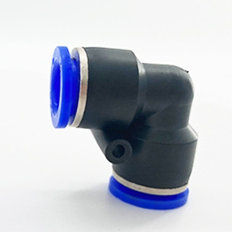 PV series 2 Way equal elbow type Air Plastic brass quick Connecting Tube Fittings