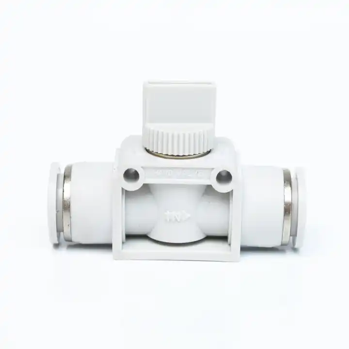 Quick White Pneumatic Connector HVFF 4/6/8/10/12 Hand Valve Air Hose Fittings